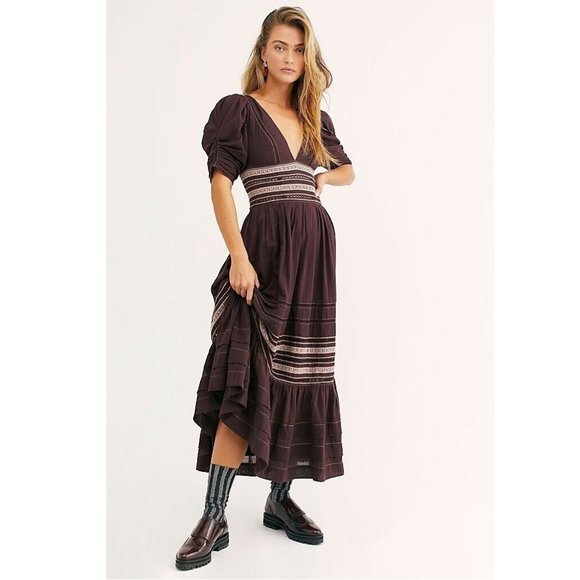 NWT! Free People Delicacy Embroidered Boho Dress - Picture 3 of 5